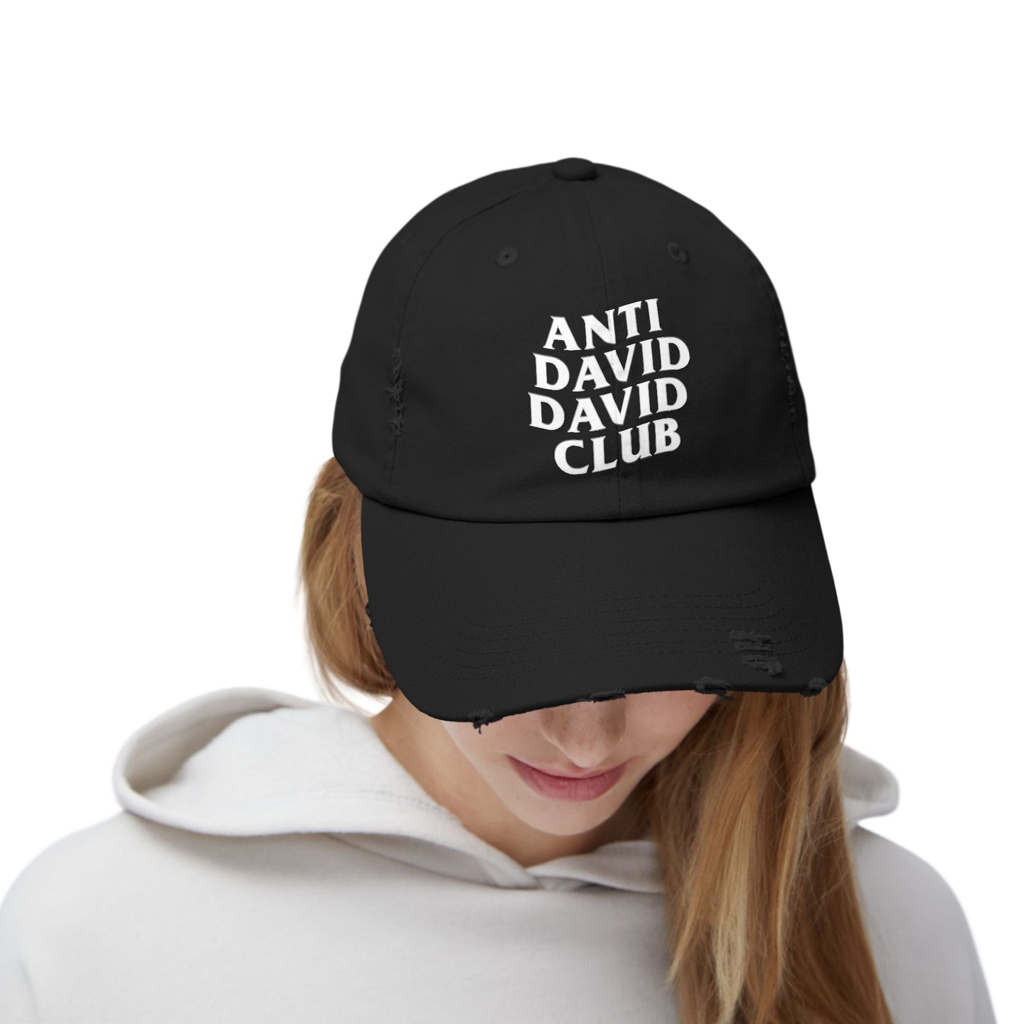 Distressed Anti David David Club Hat