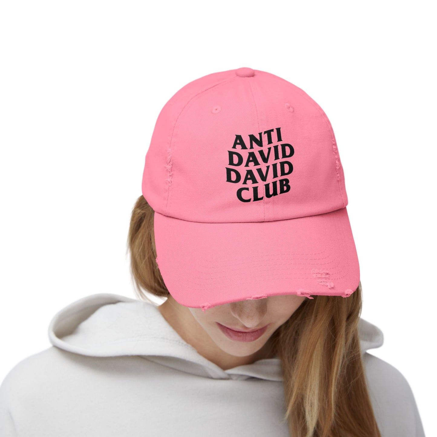 Distressed Anti David David Club Hat